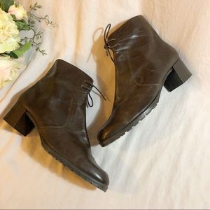 Vaneli Leather Booties Size 6.5
